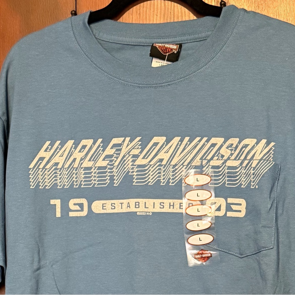 Reno NV Harley-Davidson Sky Blue Graphic Tee